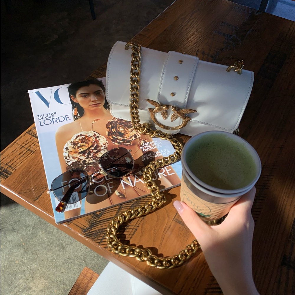 Pinko Love Mini Icon Leather Crossbody bag